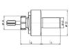 Gewindebohrerhalter / ER 20 / ER 25 /überlaufend (EGA20/25)